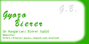 gyozo bierer business card